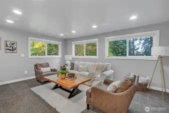 Cheery living room for entertaining friends and family or just relaxing.