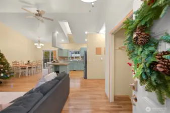 Living Room view from front Door