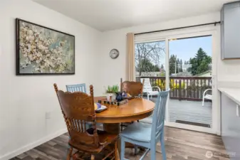 View of dining area.