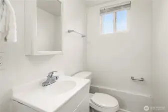 Bonus half bath in the garage.