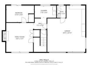 Lower floor - Floorplan