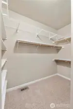 Primary walk in closet