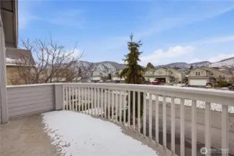 Deck for your outdoor entertaining  overllooking the pool