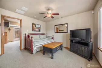 Lower level living area