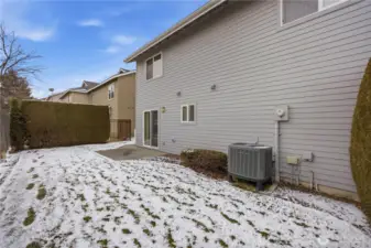 Patio and backyard space