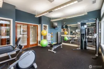 Fitness room.