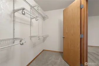 Primary walk in closet