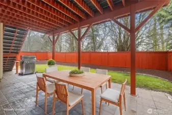 Large covered patio