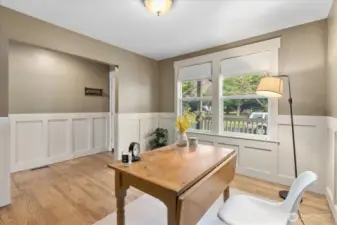 Office room looking towards front entrance.