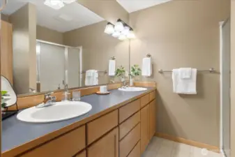 Primary full bathroom.