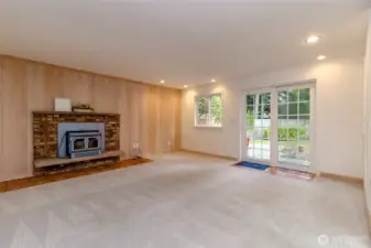 2nd living room with fireplace