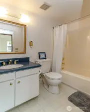 Bathroom with tub
