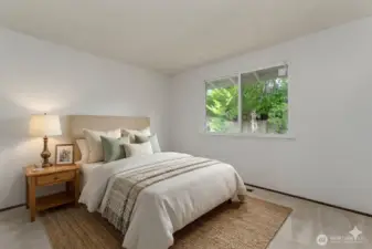 Virtual furniture in Primary Bedroom