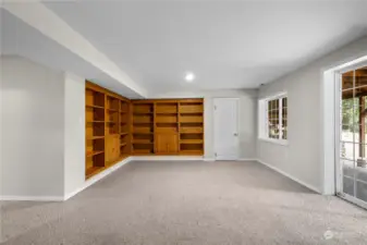 Another view of the huge downstairs family room.