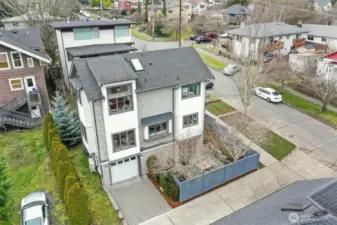 East side. Delightful private patio, full-sized garage easy to enter.