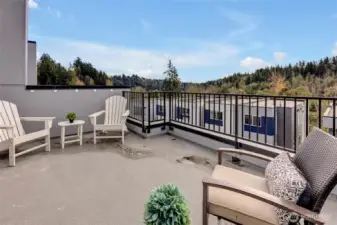 Rooftop deck of neighboring unit - lot 24