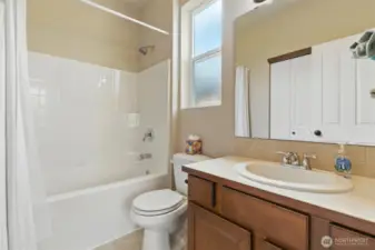 Full bathroom off second primary.