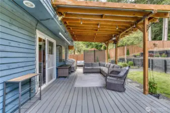 Cover deck with projector screen  and