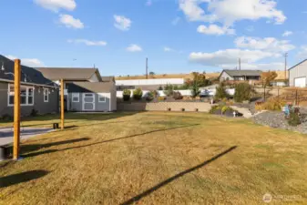 Large backyard