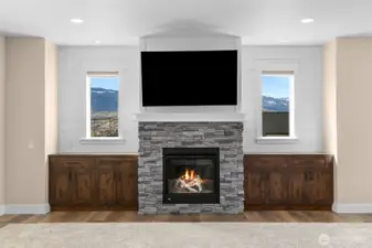 Livingroom with propane fireplace