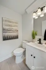 Powder Room on the Main level.