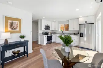 Dining room space.