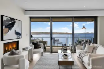 Living room in Unit 1206