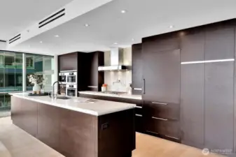 Elegant finishes are found in the Unit 1206 kitchen