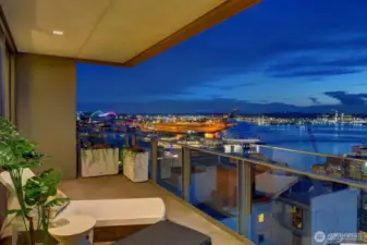 Stadium District lights to the south as viewed from the Unit 1206 deck