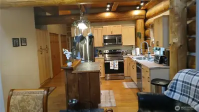 Stainless steel in kitchen