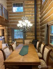 have a nice dinner next to the warm wood stove.