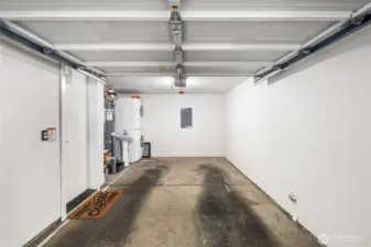 Private Garage with direct access to entry level. Washer & Dryer included in garage