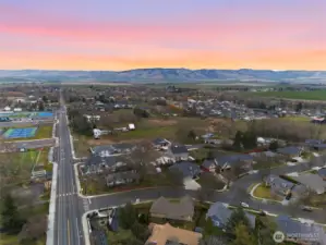 Aerial View home and the Blue Mountains