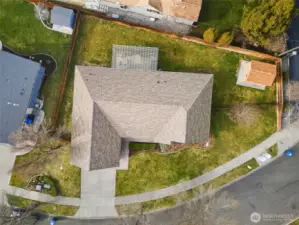 Overhead view of Property