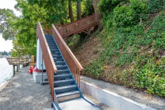Stairs from the top to bulkhead