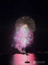 Front row seats for the fabulous 4th of July firework show!