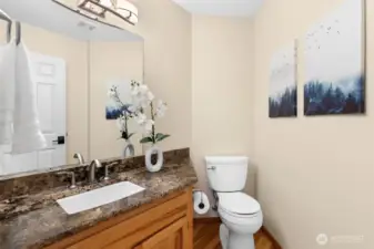Powder room on main floor