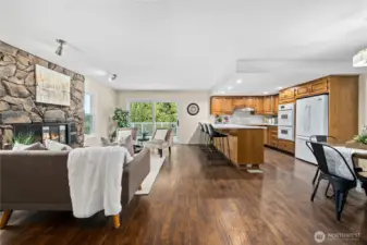 Spacious, yet cozy kitchen