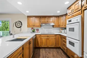 Enjoy updated appliances, including a double oven!