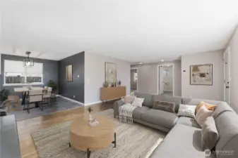 Staged living and dining