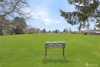 Neil Park with kids Playground just a short walk