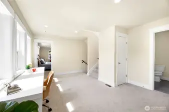 Flex area and hallway.