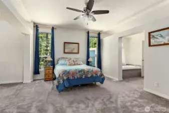 Enjoy space and serenity in this primary room.