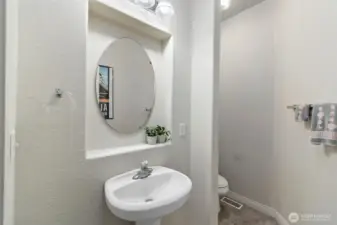 Half bathroom for your guests.