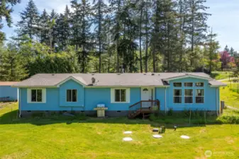 The back of the house.