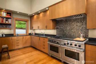 Chef's delight in this huge, multi functional kitchen with deluxe appliances.