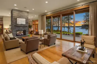 Large, main floor great room.  Perfect for entertaining large groups or intimate occasions.