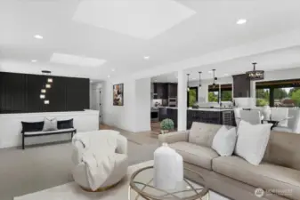 Open concept living area.