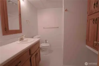 Lower full bath.