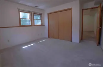 Lower level bedroom one.